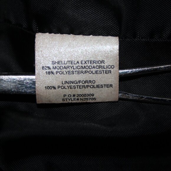 Alpine Studio Sz L Collared Pockets Faux Fur Lined Modarylic Polyester Jacket - Picture 14 of 16